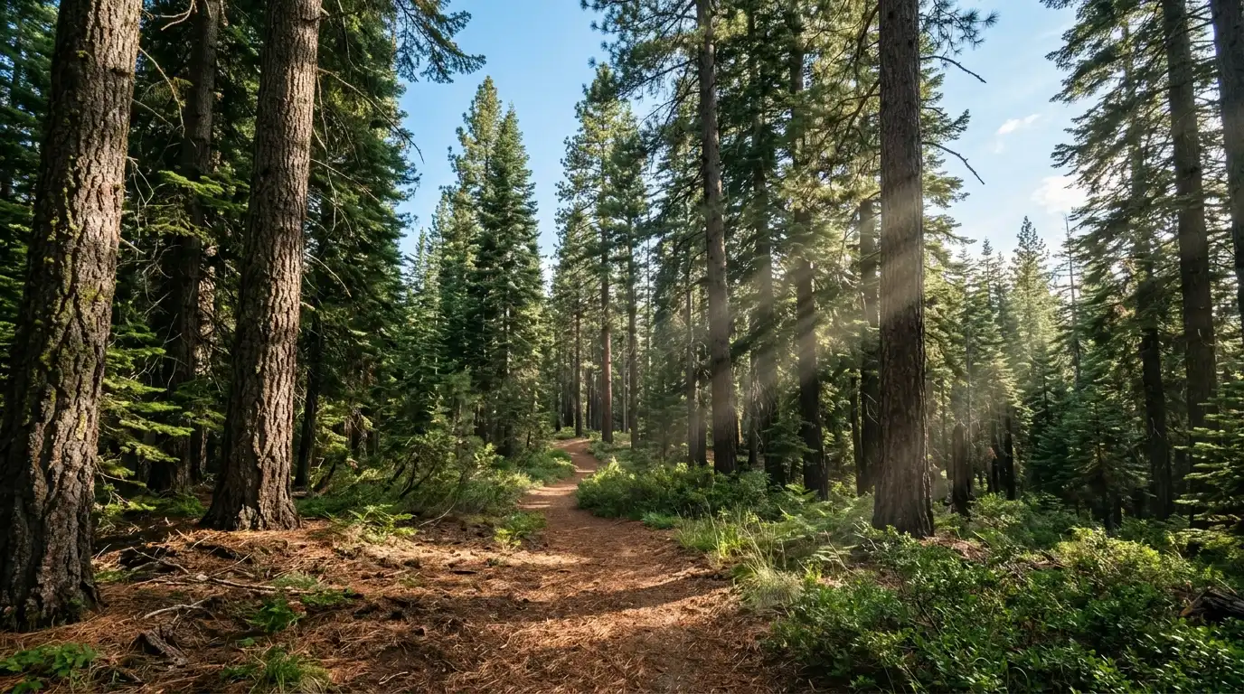 Hiking trail in Plumas County