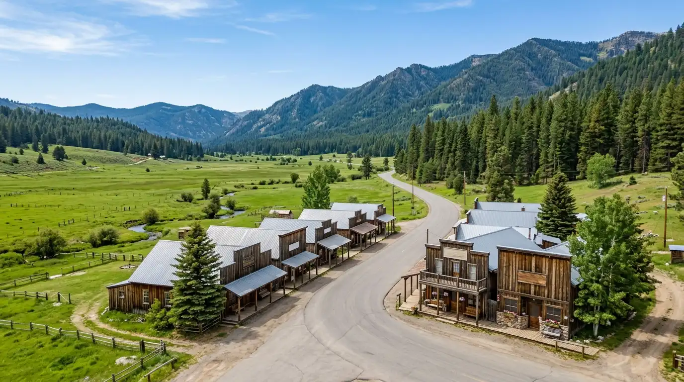 Mountain town in Indian Valley